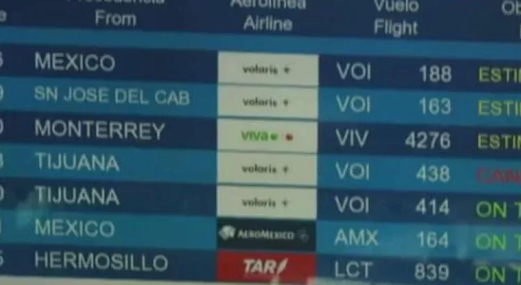 Siguen suspendidas operaciones en el aeropuerto de Culiacán