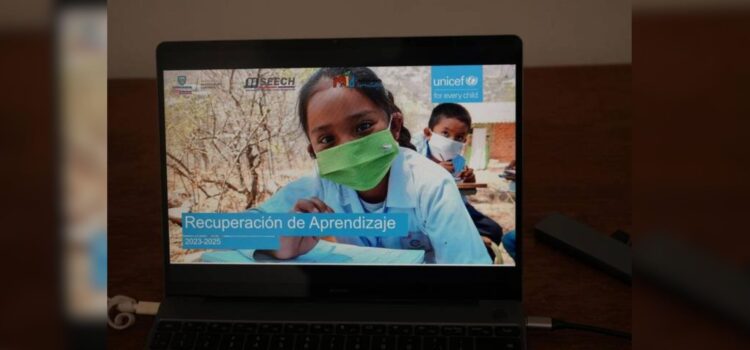 Implementarán Unicef y Seech programas para reforzar la formación académica de niños y adolescentes