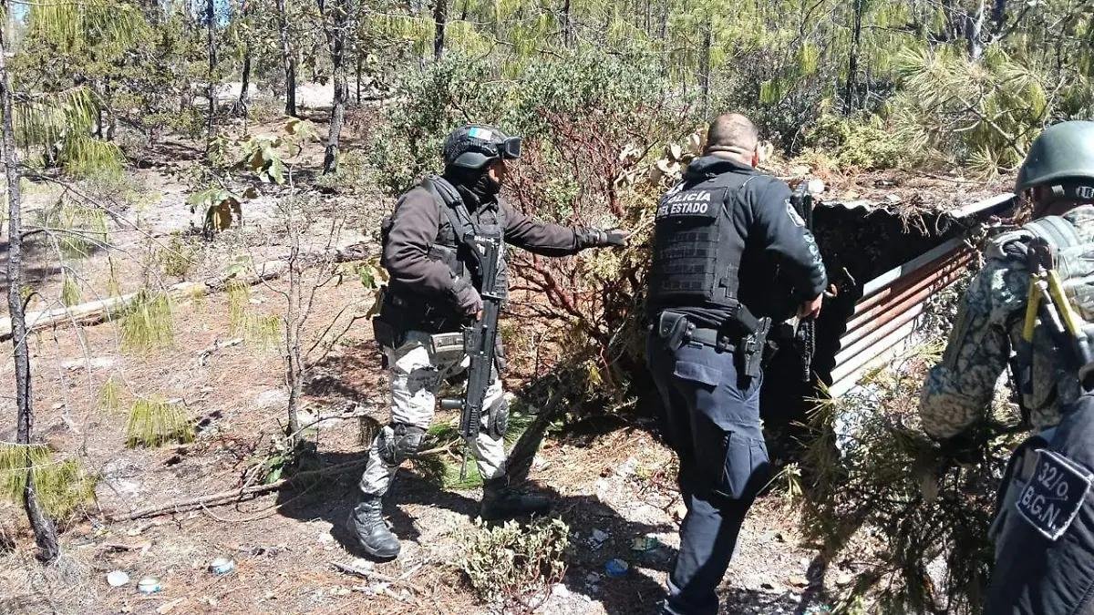 Desmantelan campamento ligado al crimen organizado en Guadalupe y Calvo