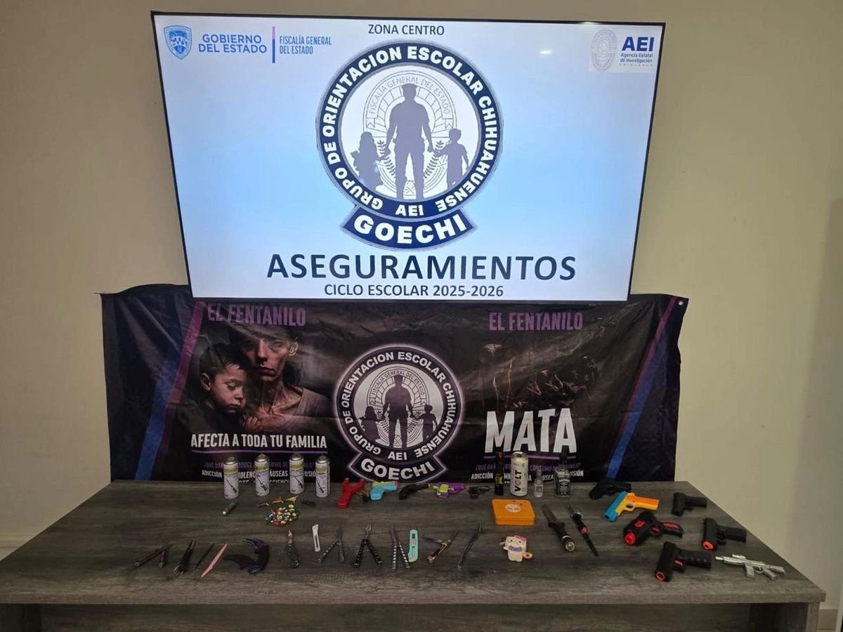 Cientos de vapeadores de cannabis fueron asegurados en filtros en escuelas en Chihuahua en un año
